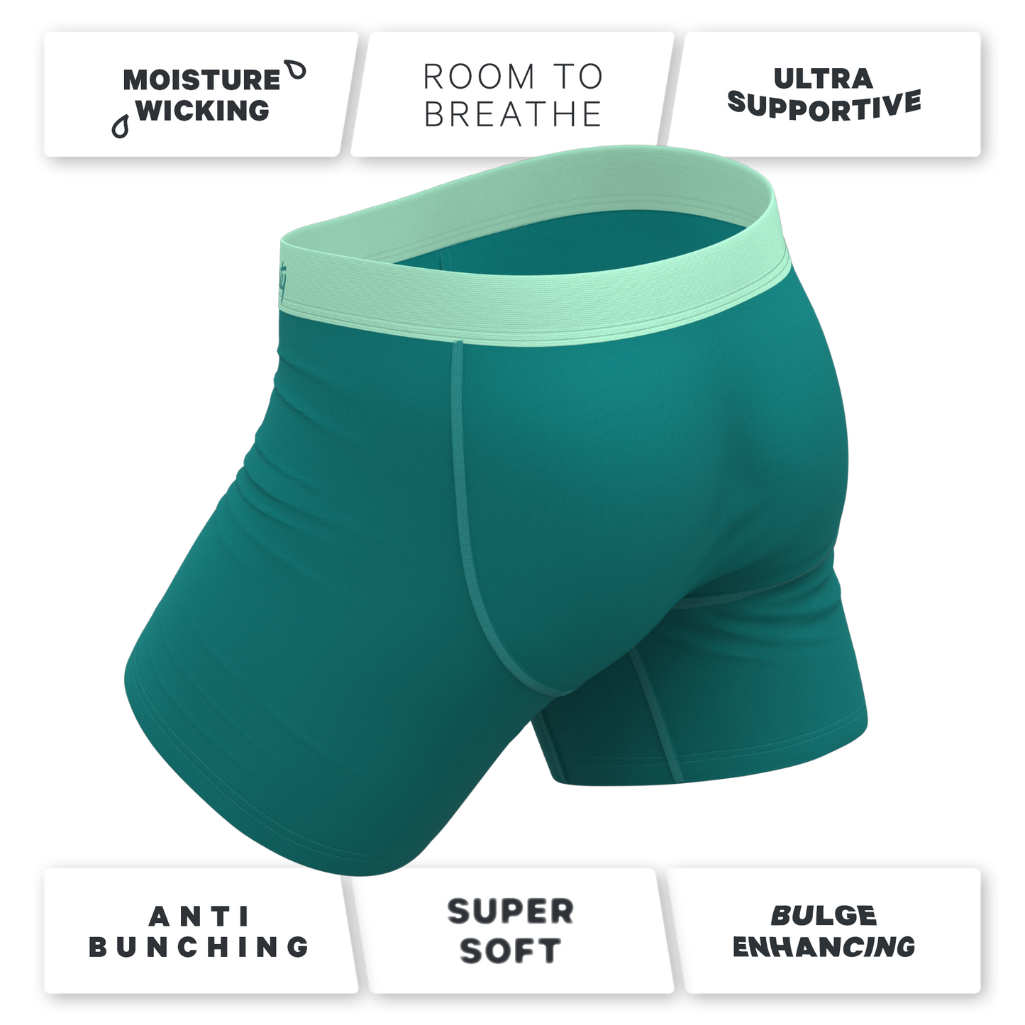 The Maldives | Teal Ball Hammock® Pouch Underwear With Fly