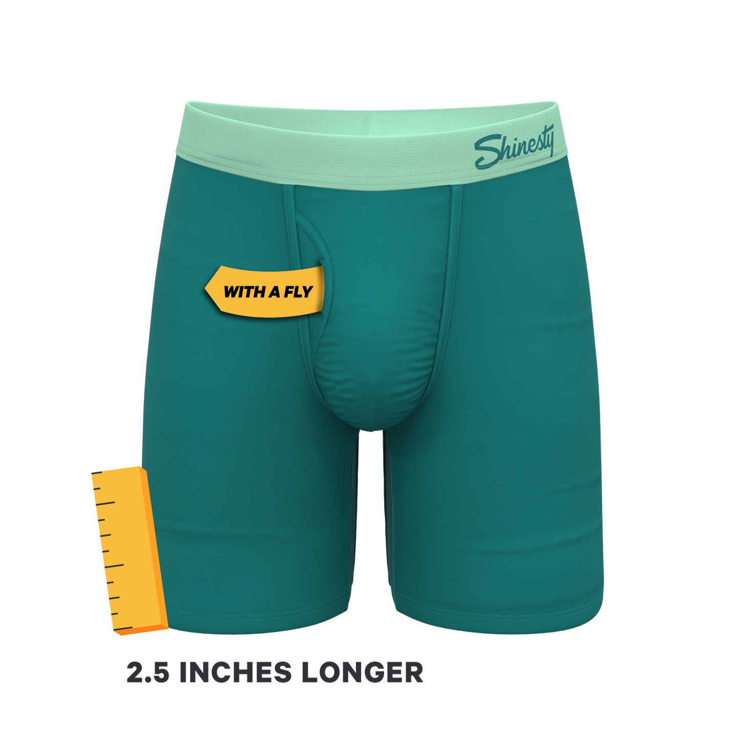 The Maldives | Teal Long Leg Ball Hammock® Pouch Underwear With Fly