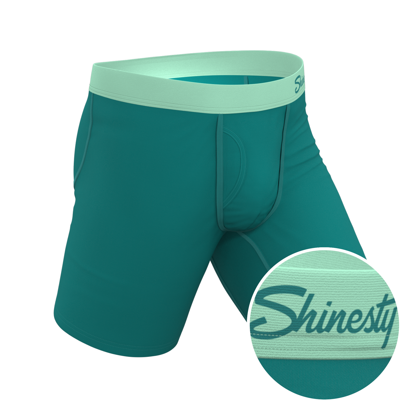 The Maldives | Teal Long Leg Ball Hammock® Pouch Underwear With Fly