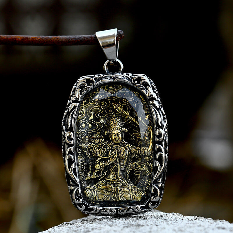 Buddhist Bodhisattva Stainless Steel Pendant