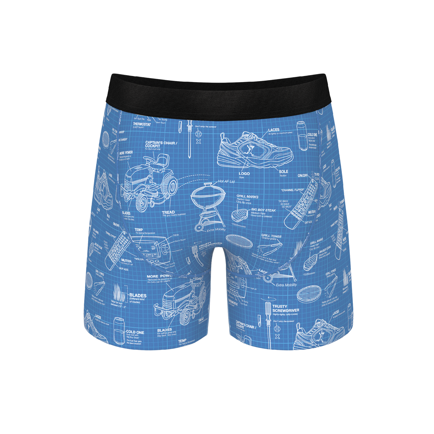The Man With A Plan | Blueprint Ball Hammock® Pouch Underwear With Fly