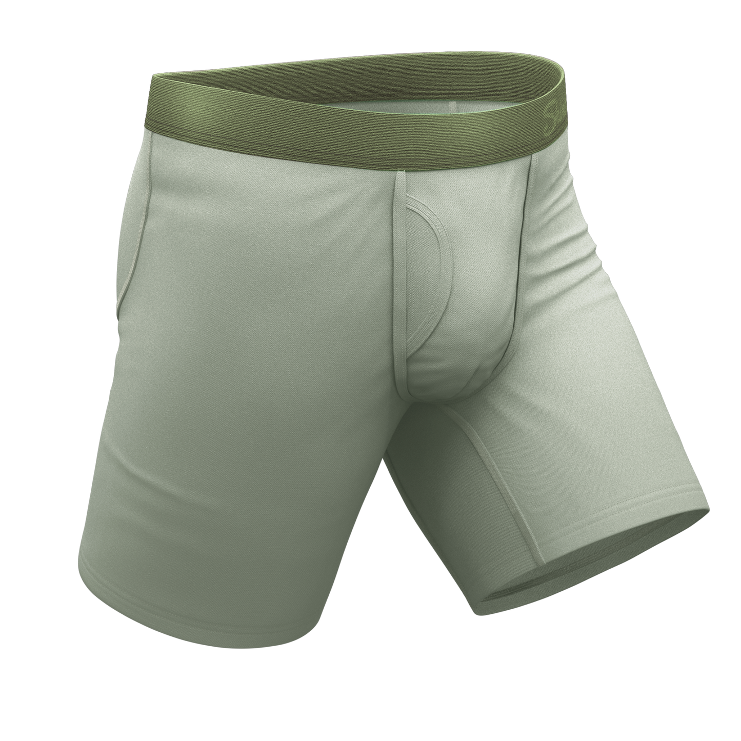 The Manzanilla | Olive Green Long Leg Ball Hammock® Pouch Underwear With Fly