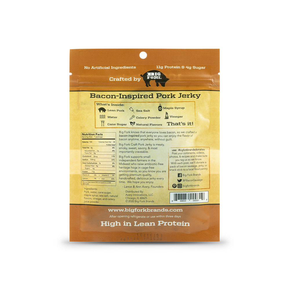 Craft Pork Jerky - 1 Case (8 X 2.25 oz. packs)