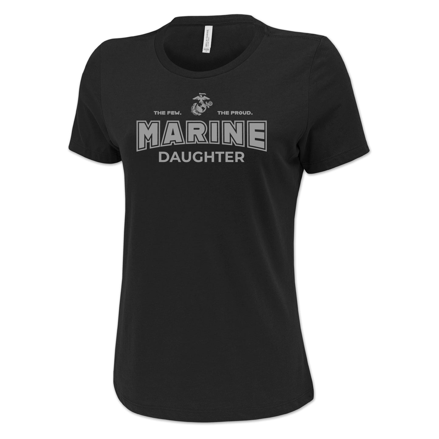 Marines Daughter Ladies T-Shirt (Black)