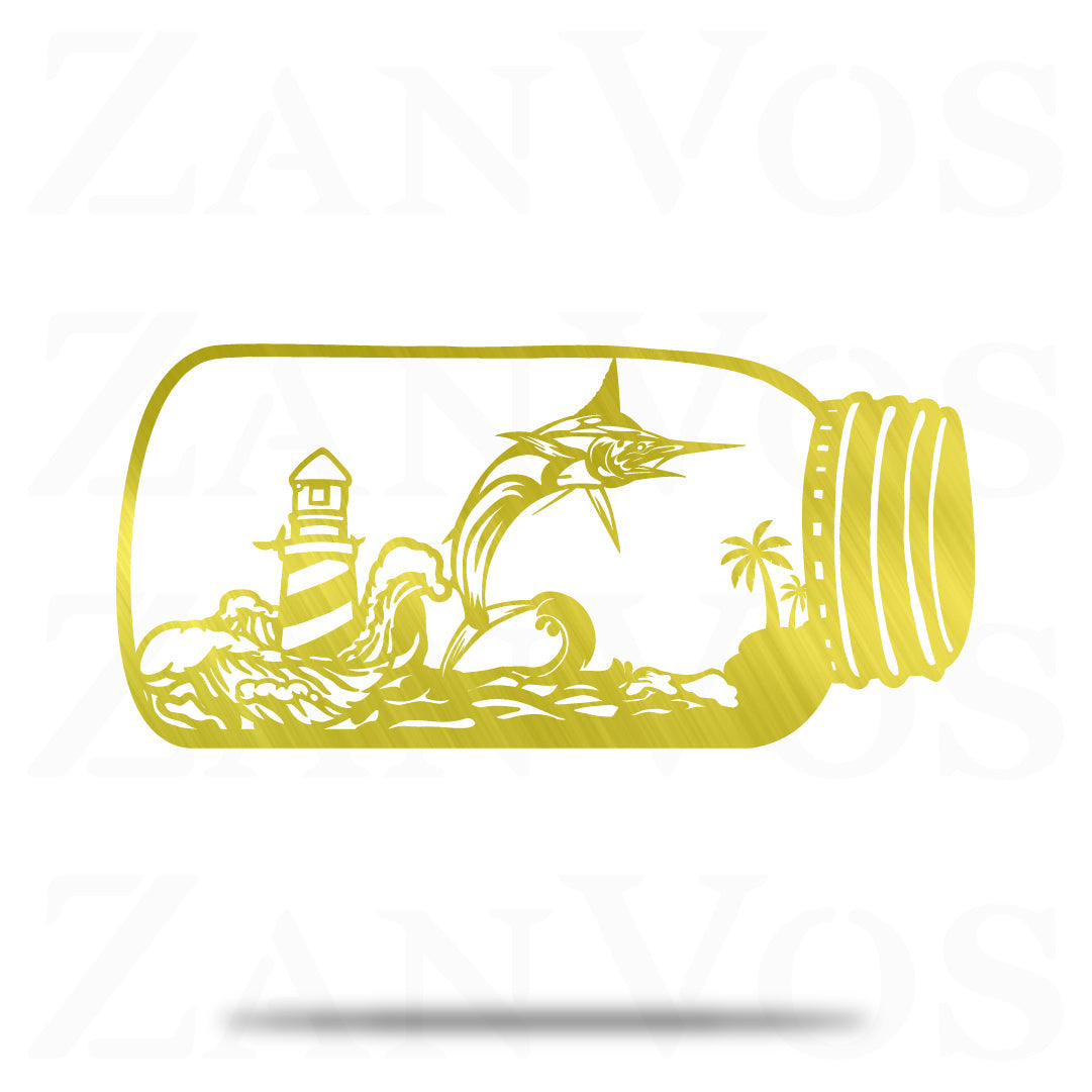 Marlin Fish In The Jar