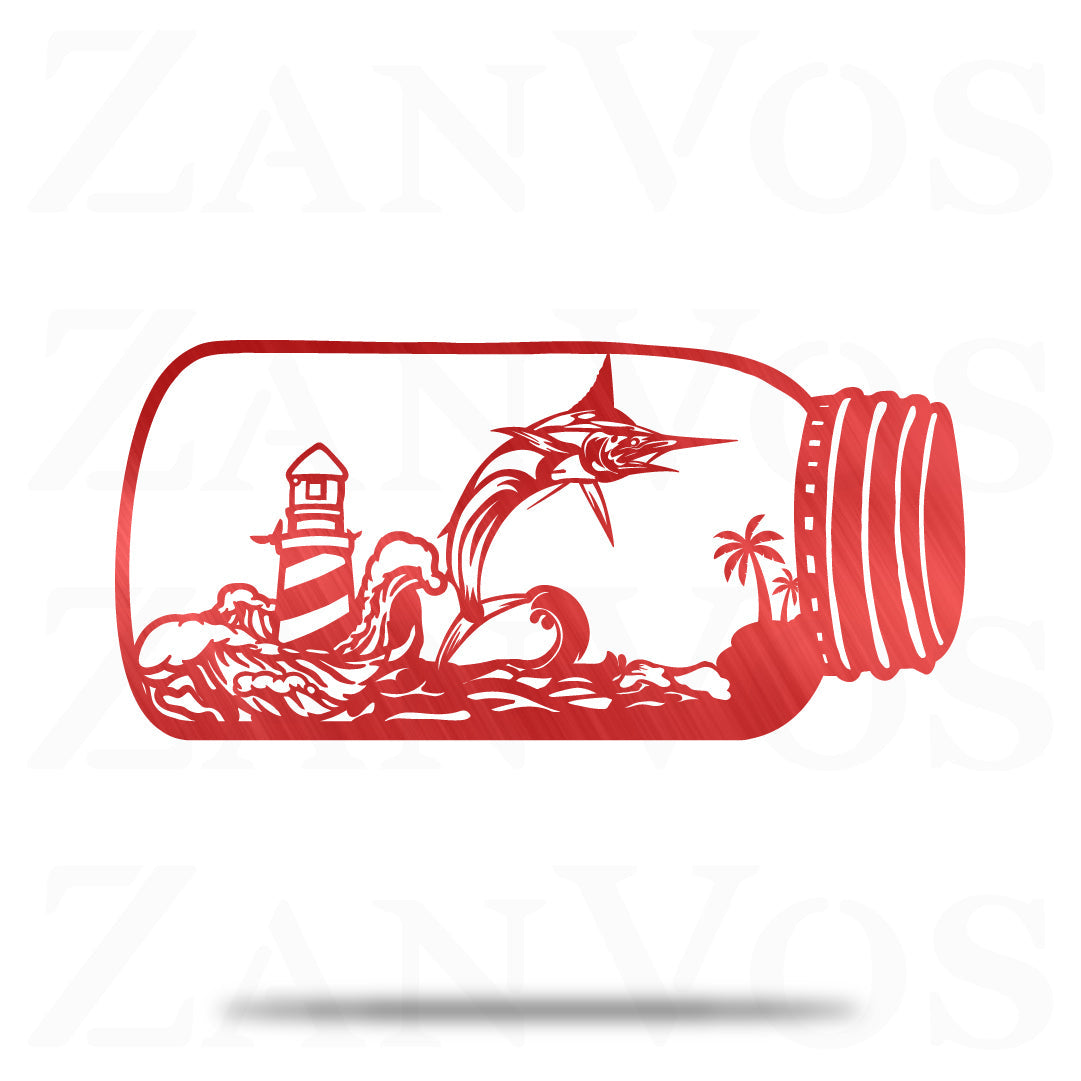 Marlin Fish In The Jar