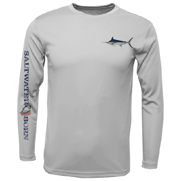 Clean Marlin Long Sleeve UPF 50+ Dry-Fit Shirt