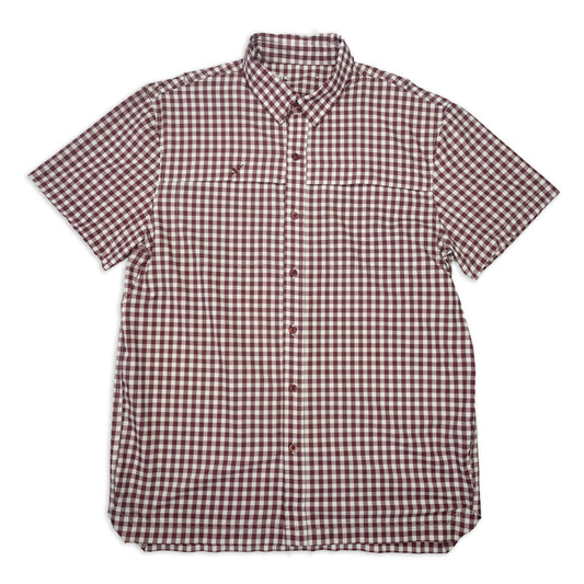 Short Sleeve Patterned Lifestyle Button Down w/ REPEL-X