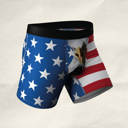 The Mascot | American Flag paradICE™ Cooling Ball Hammock® Underwear With Fly