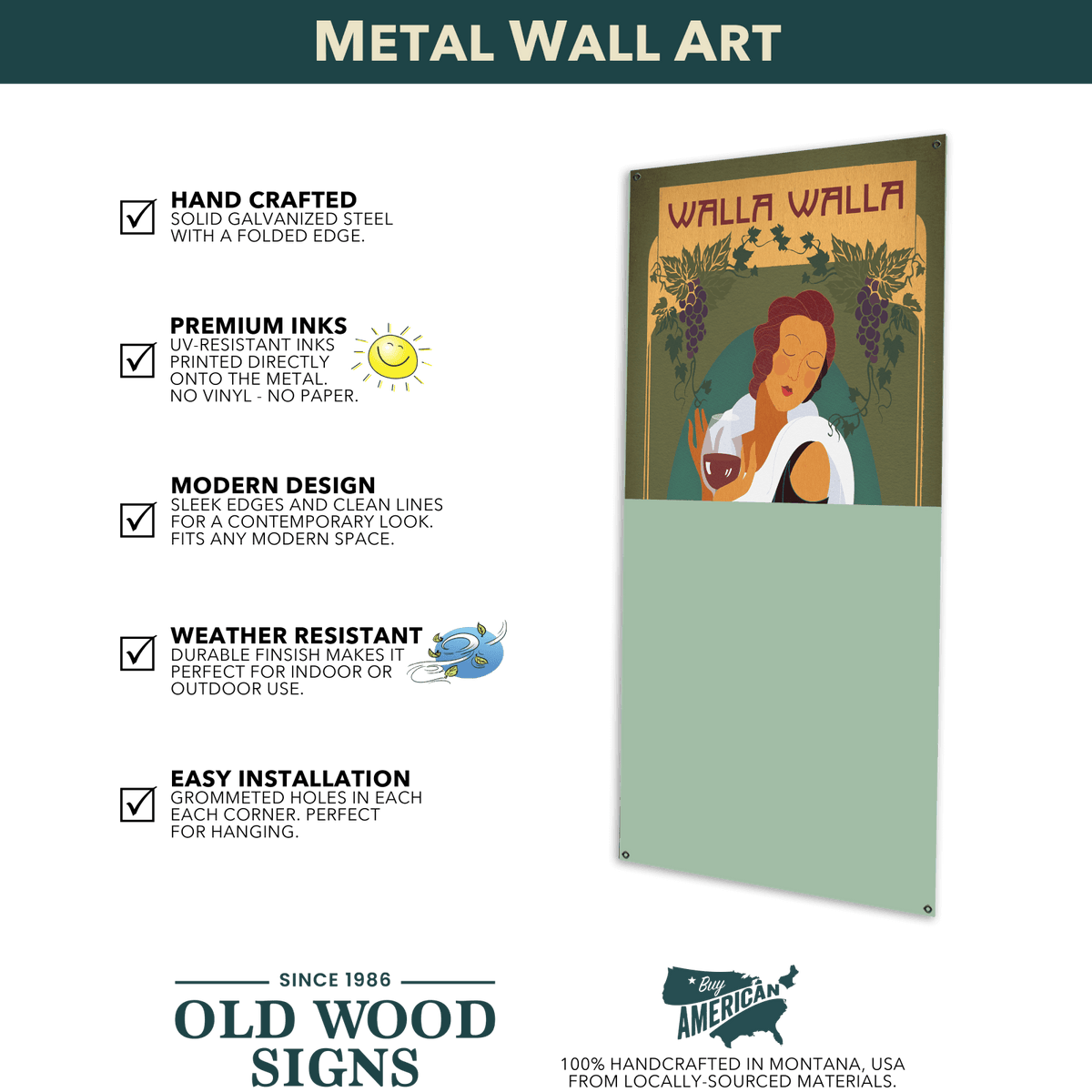Leave the City Far Behind - Wood & Metal Wall Art