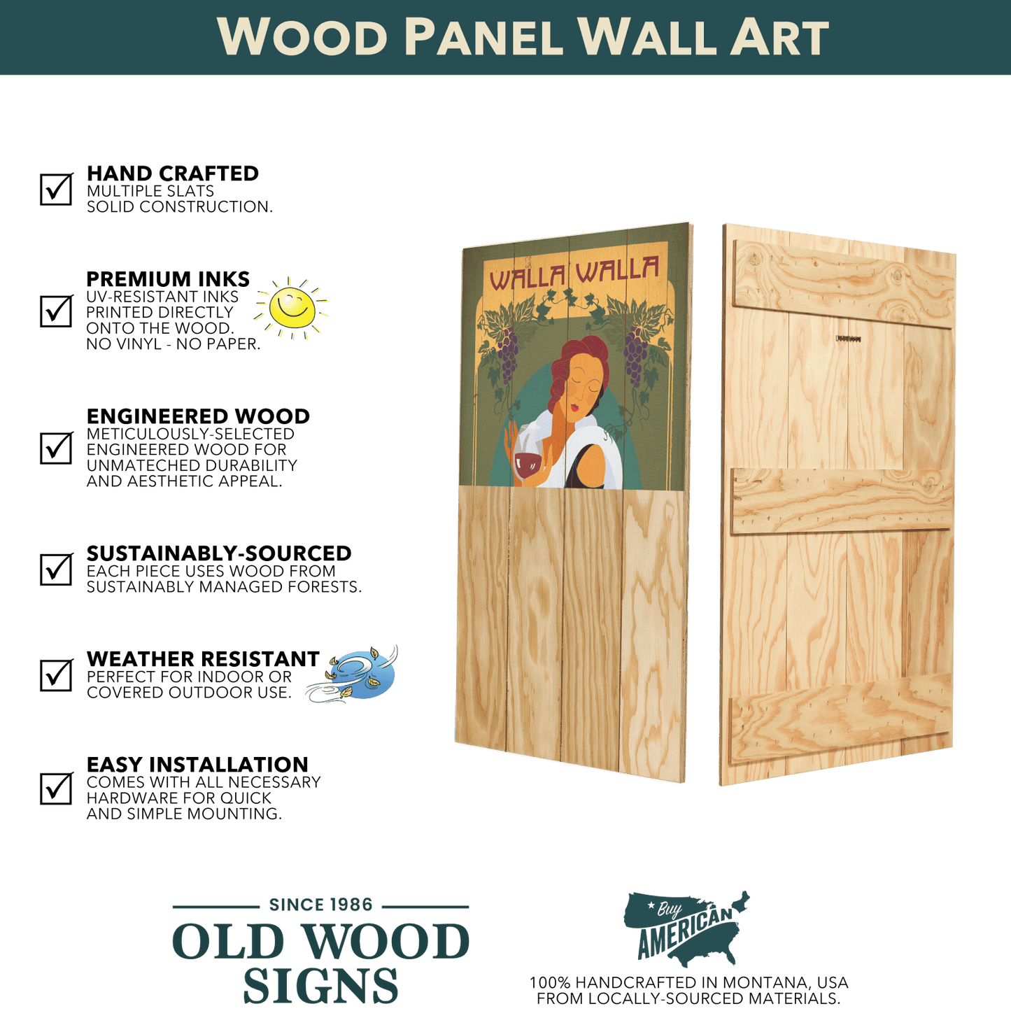 Let 'Er Buck - Wood & Metal Wall Art