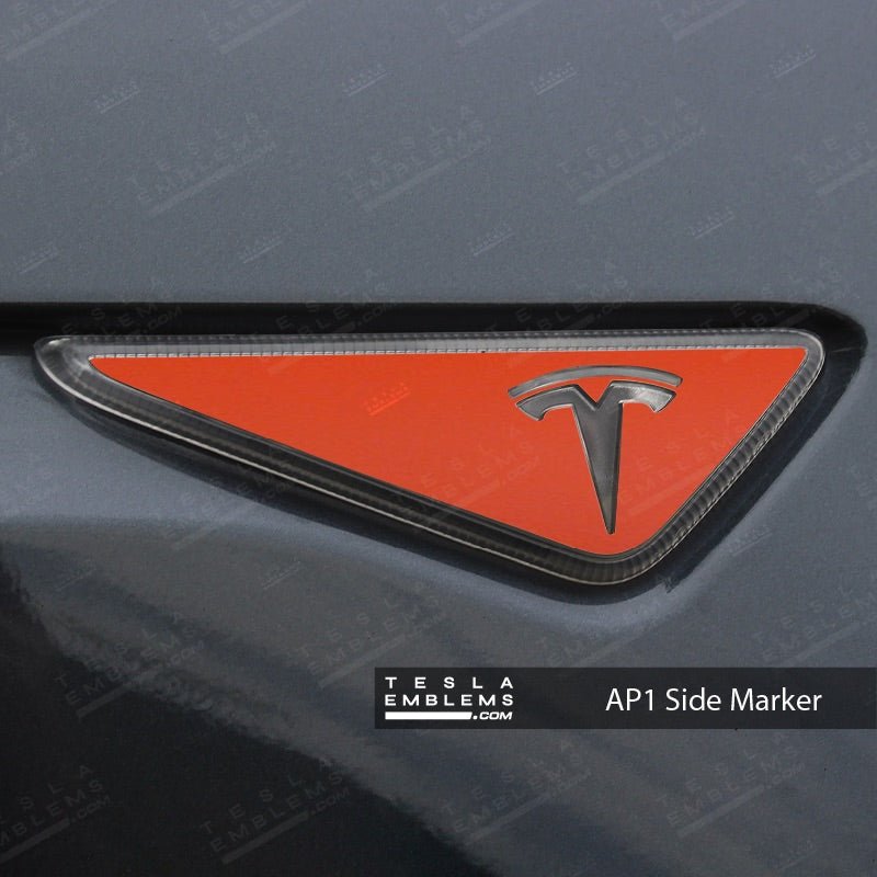 3M Matte Red Tesla AP1 Side Marker Wrap (2pcs)
