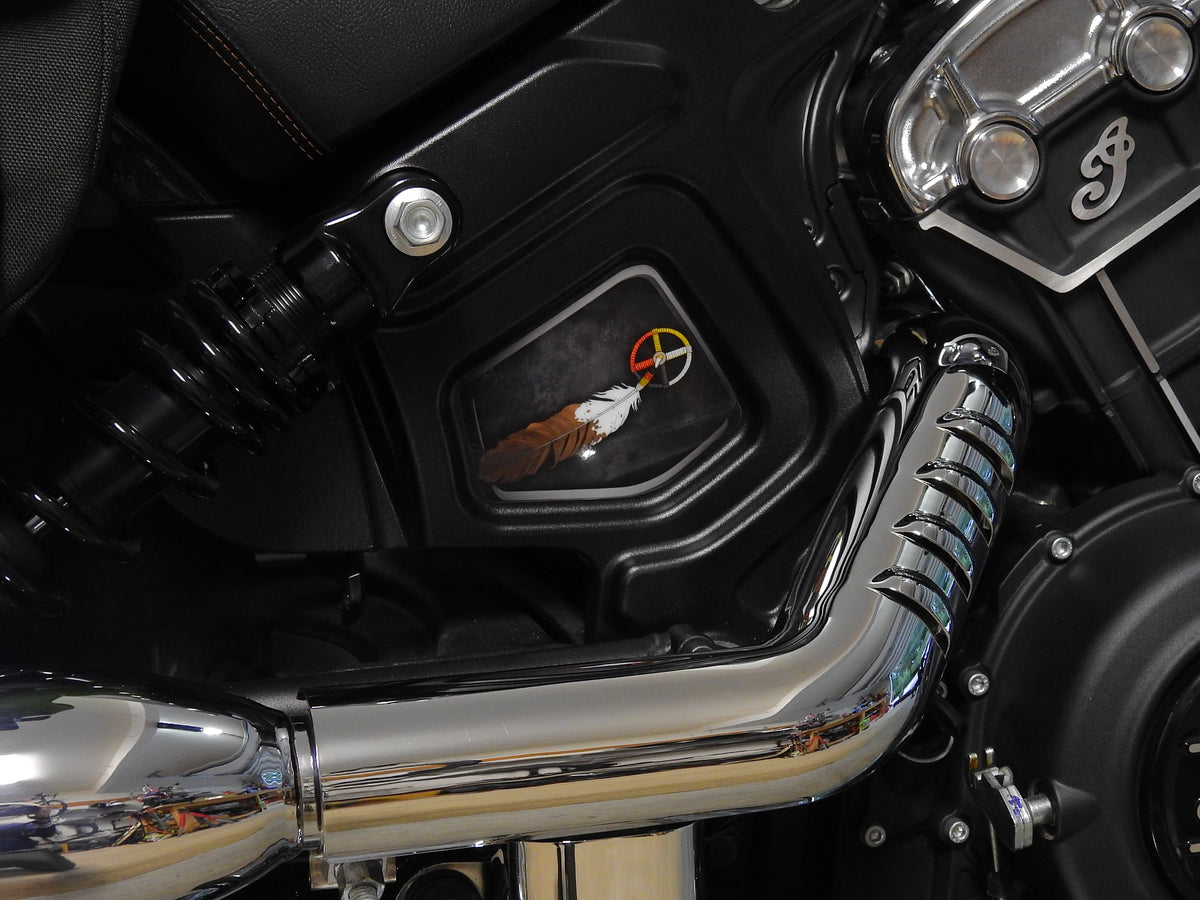 Indian Scout Mid-Frame Insert - Medicine Wheel