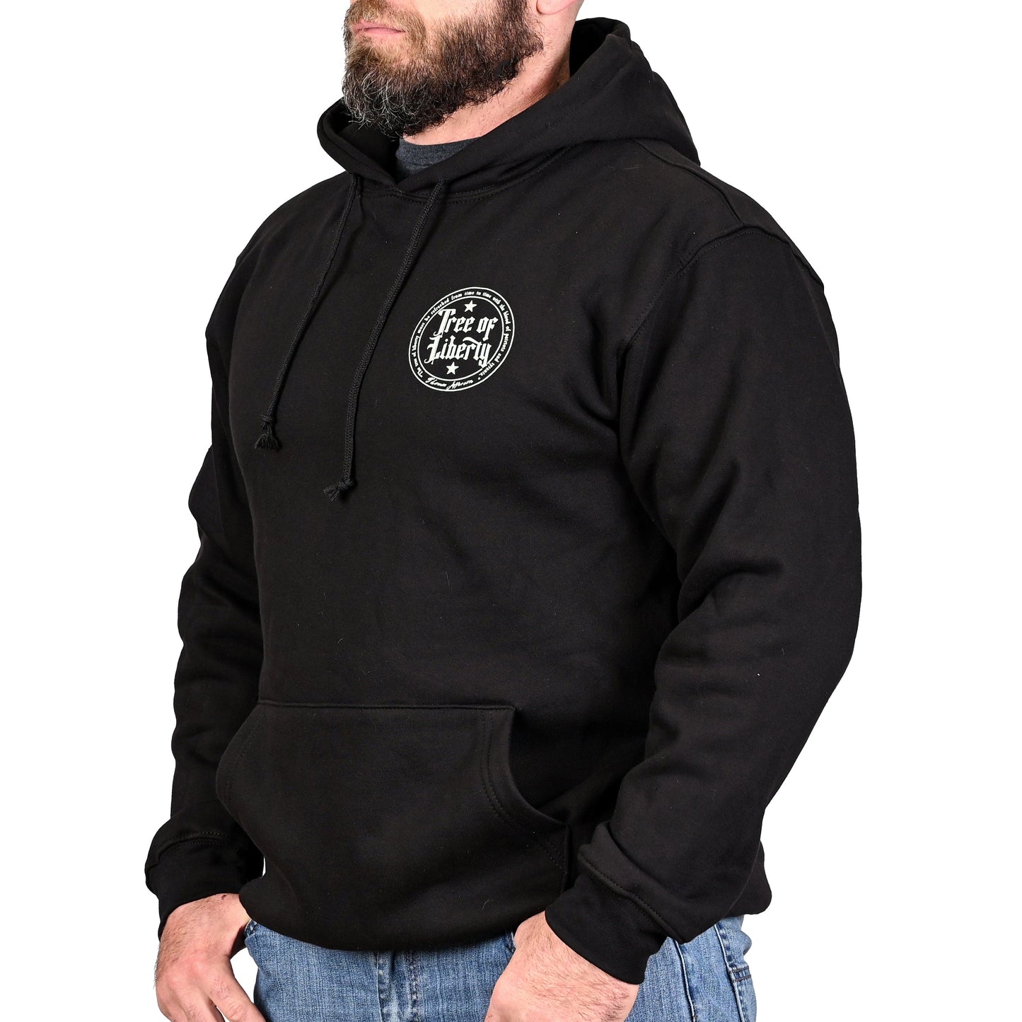 Men's Heavyweight Oversized Tree of Liberty Patriotic Hoodie