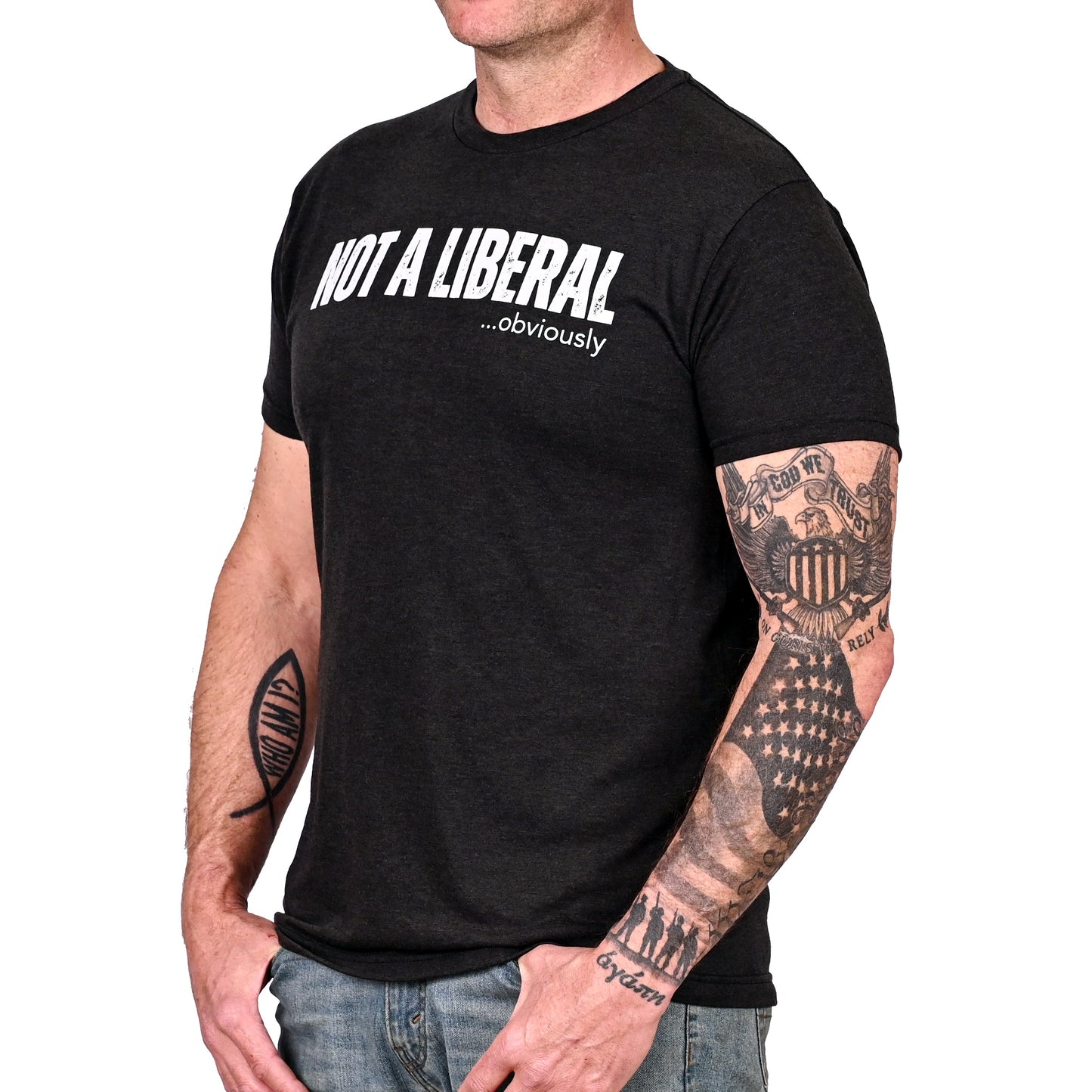 Men's Not A Liberal (Obviously) Patriotic T-Shirt
