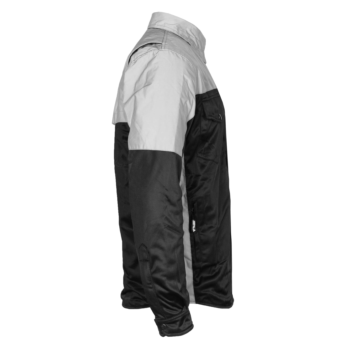Ultra Reflective Shirt "Alloy Eclipse" - Black and Silver