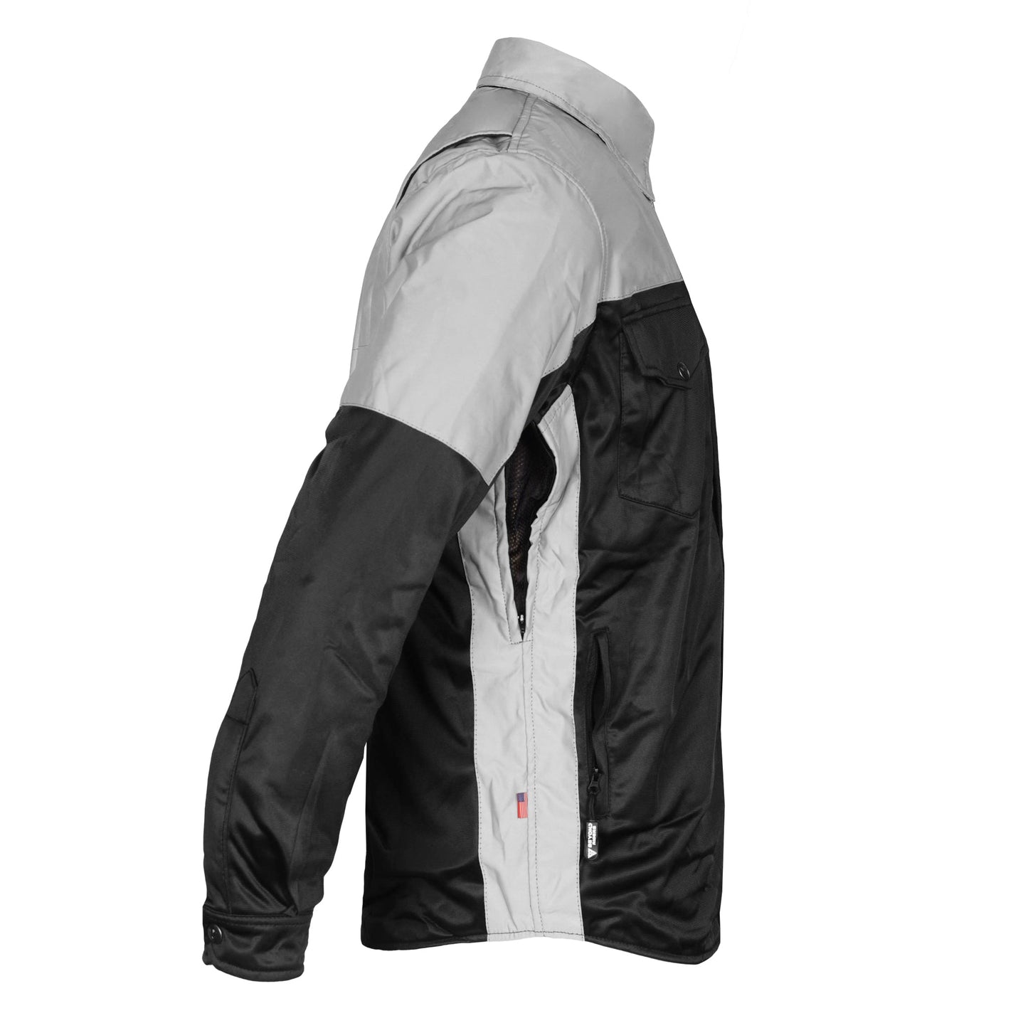 Ultra Reflective Shirt "Alloy Eclipse" - Black and Silver