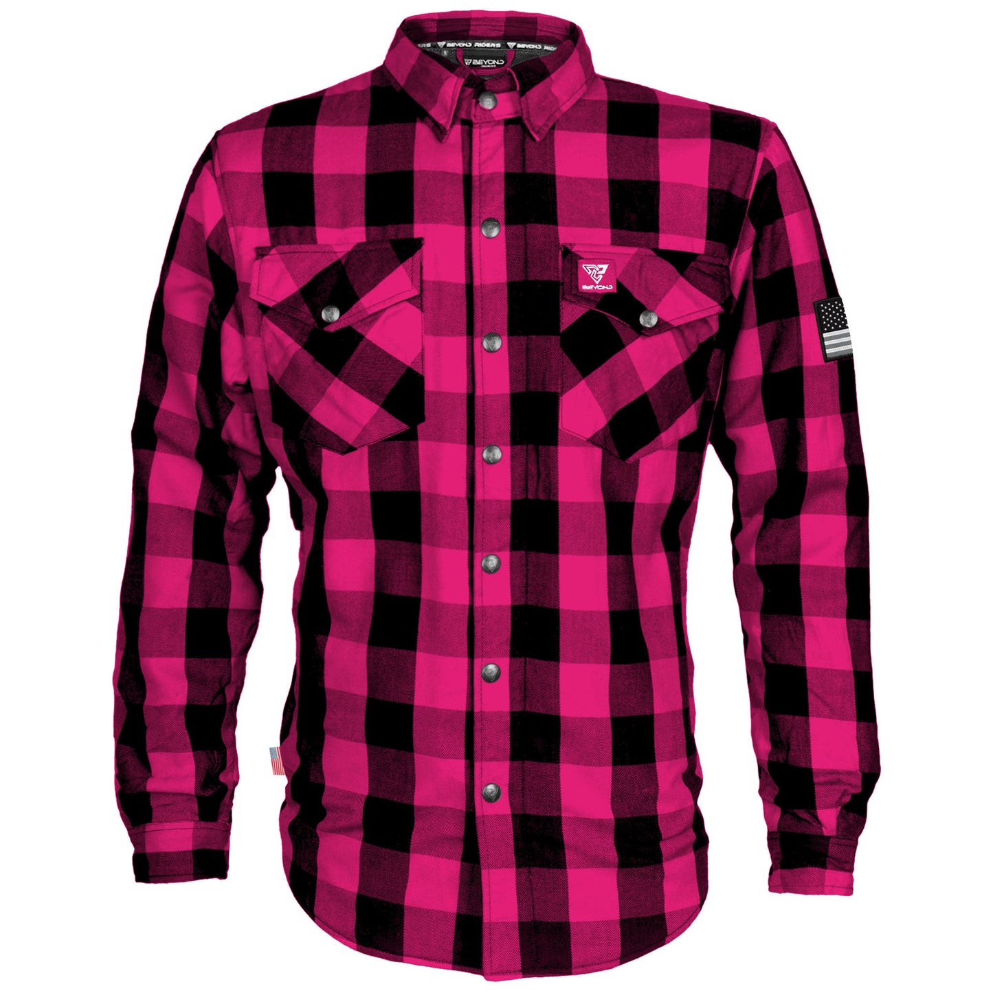 Protective Flannel Shirt - Pink Checkered