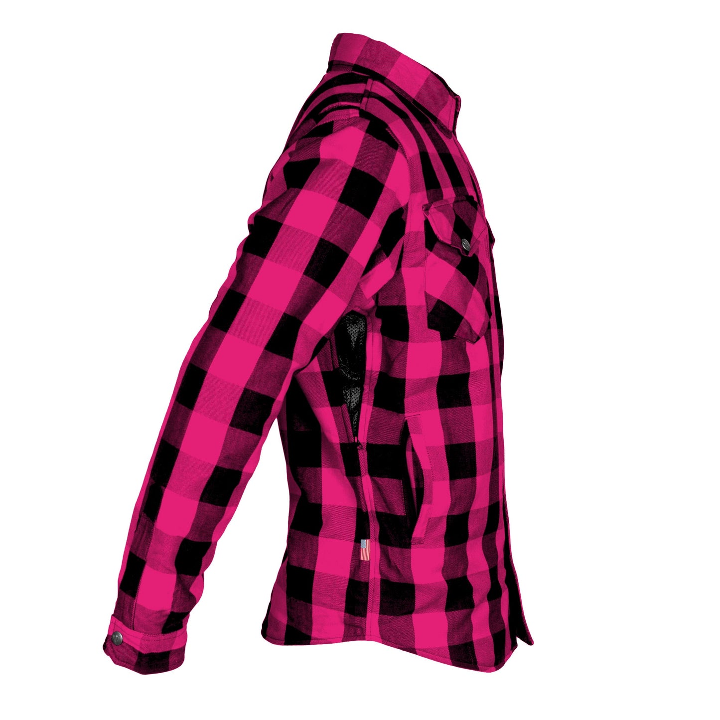 Protective Flannel Shirt - Pink Checkered