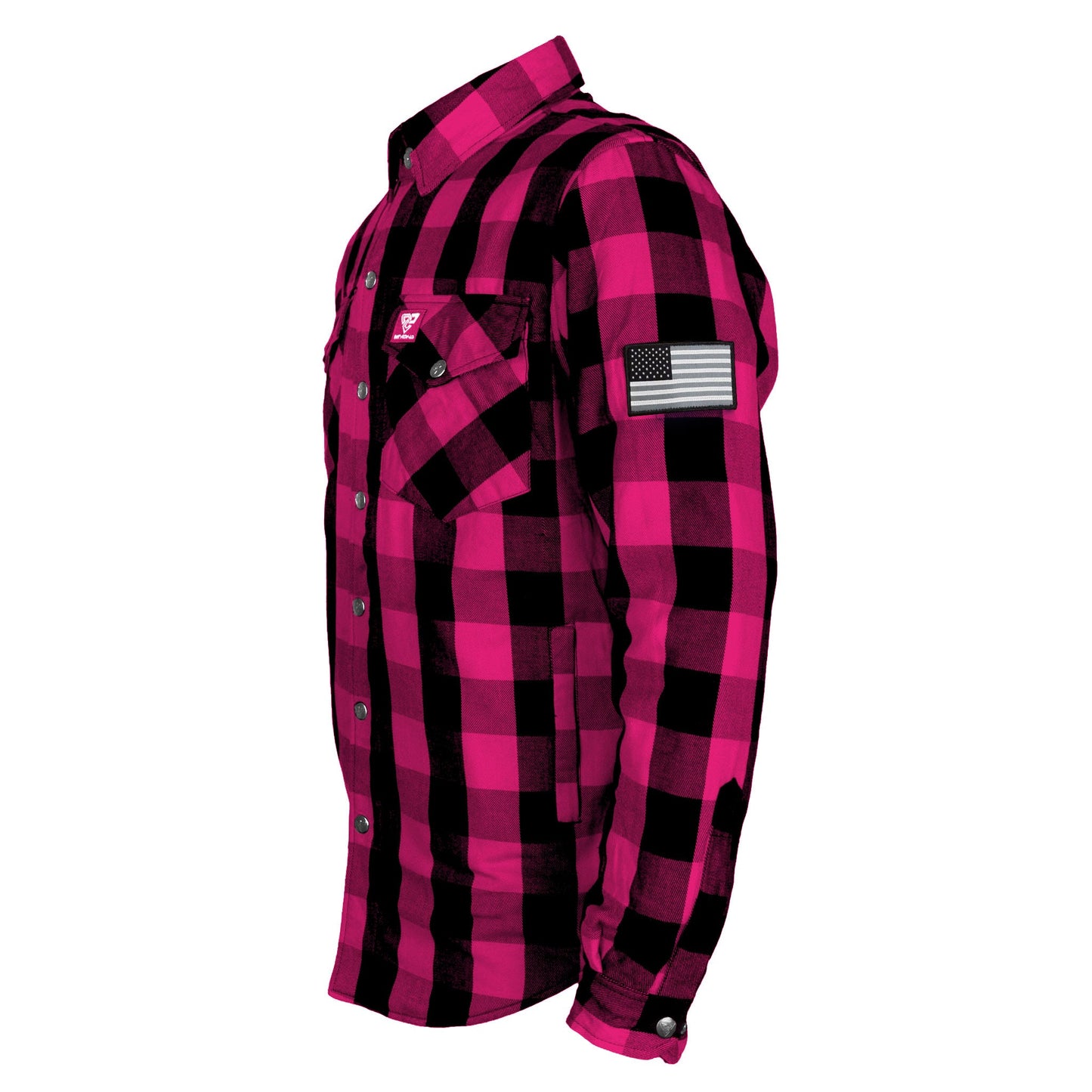 Protective Flannel Shirt - Pink Checkered
