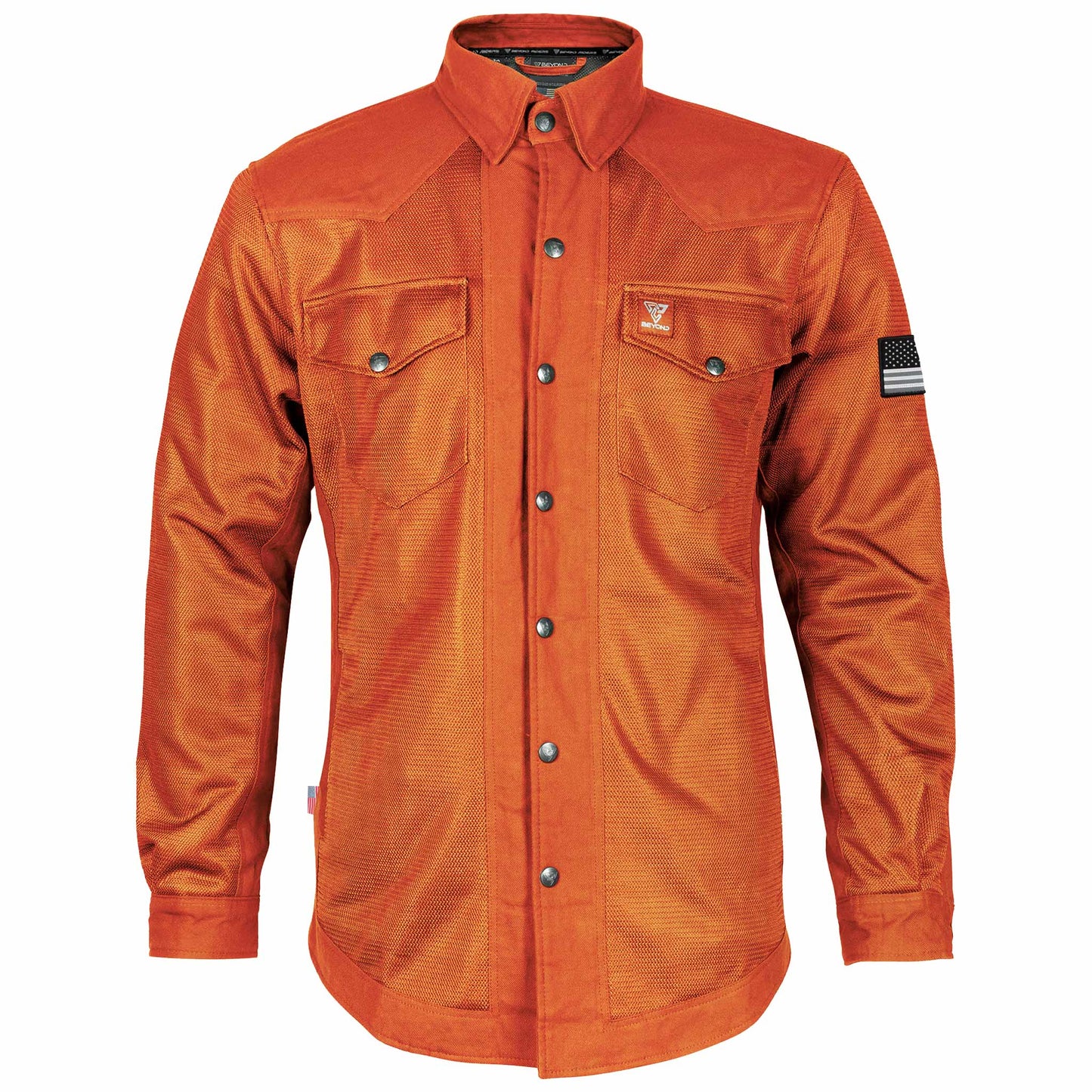 Protective Summer Mesh Shirt - Orange Solid
