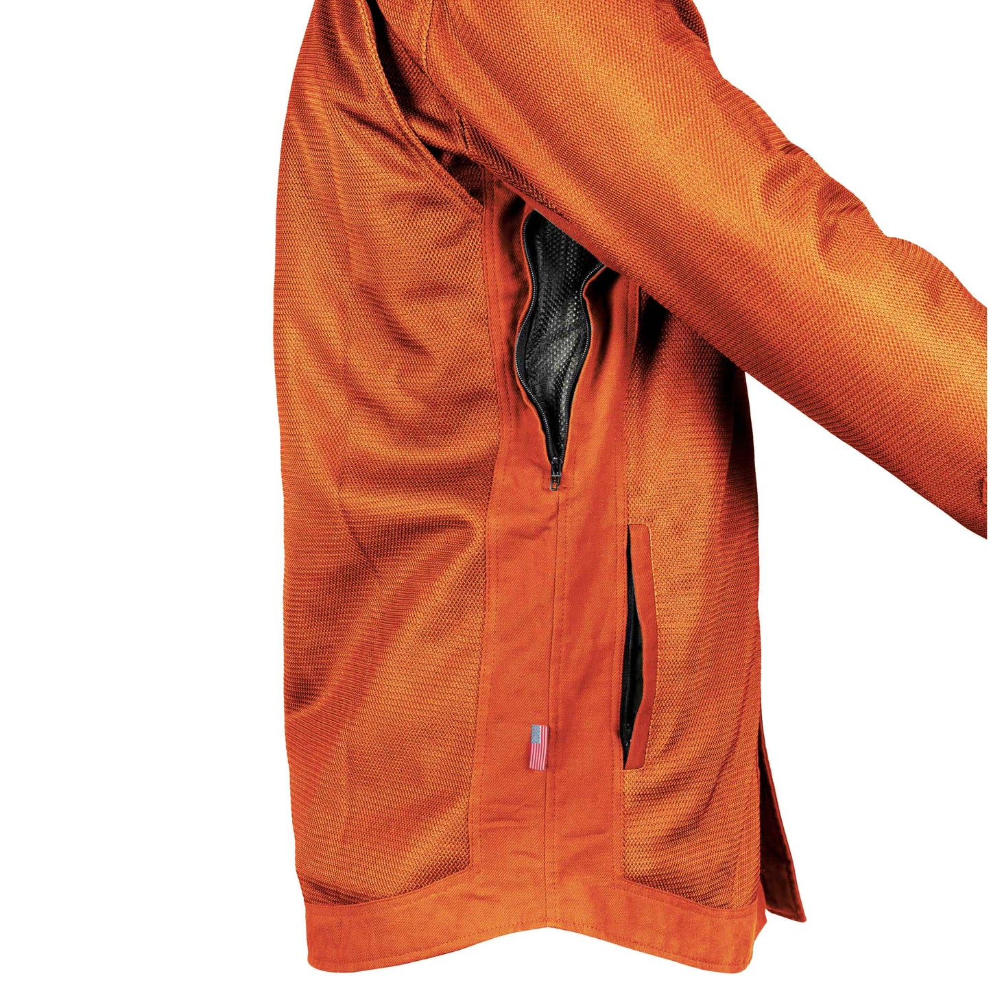 Protective Summer Mesh Shirt - Orange Solid