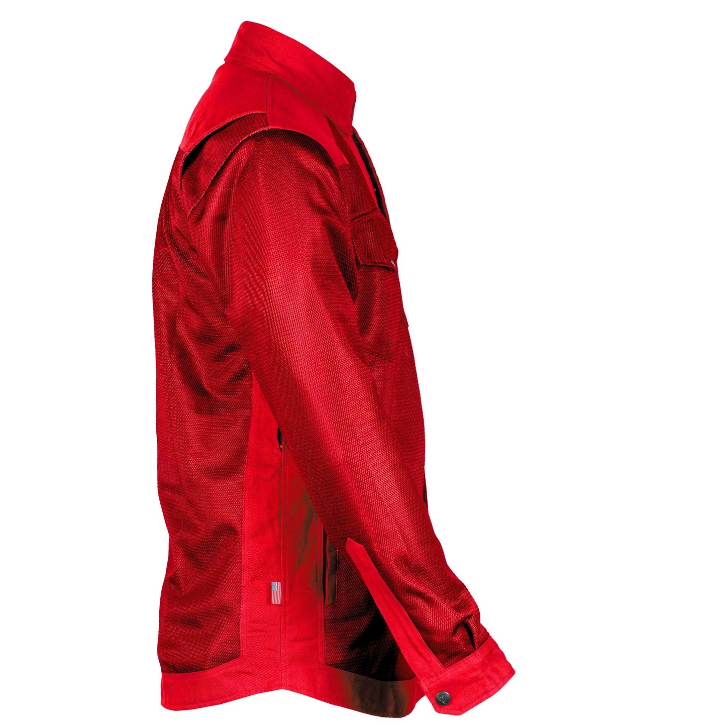 Protective Summer Mesh Shirt - Red Solid