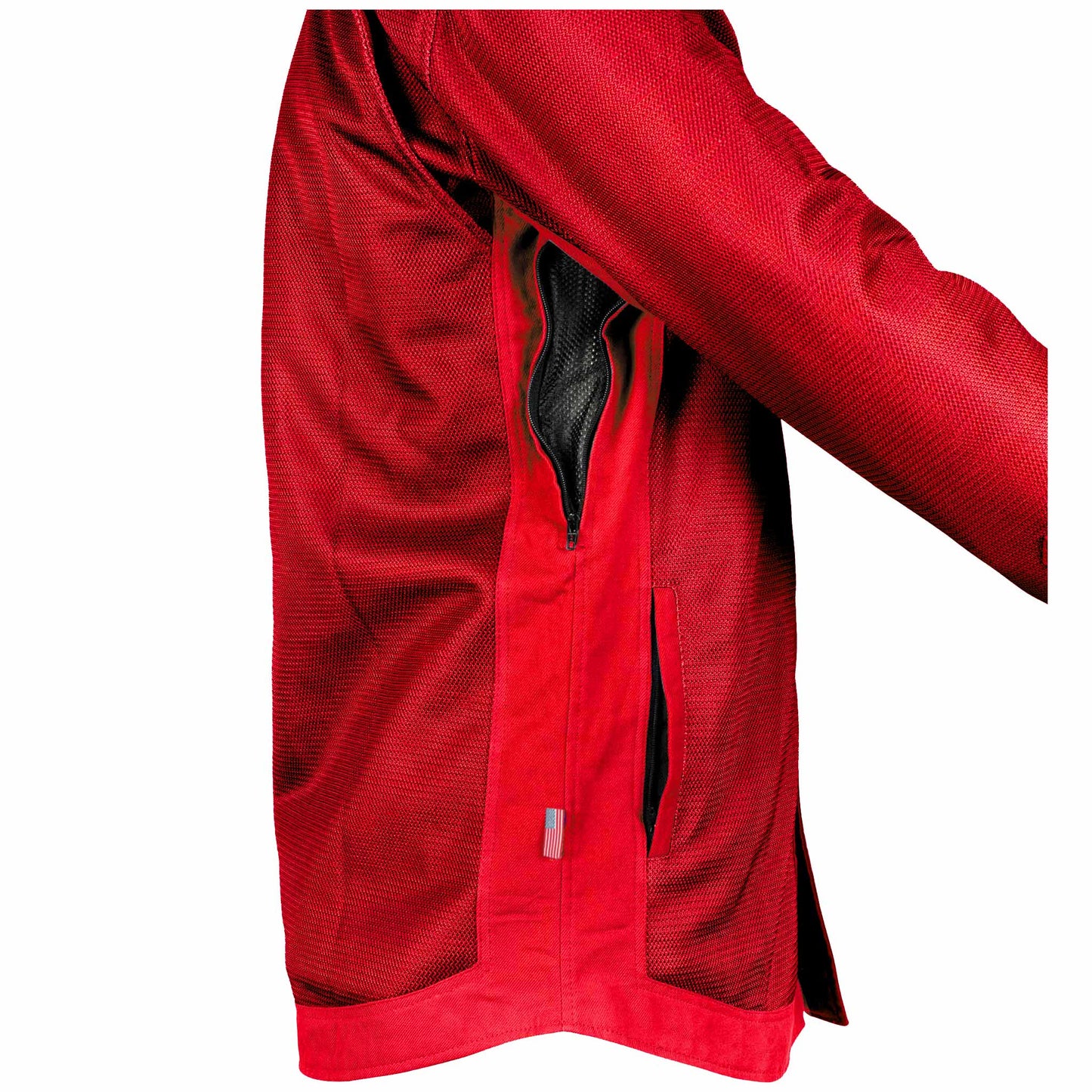 Protective Summer Mesh Shirt - Red Solid