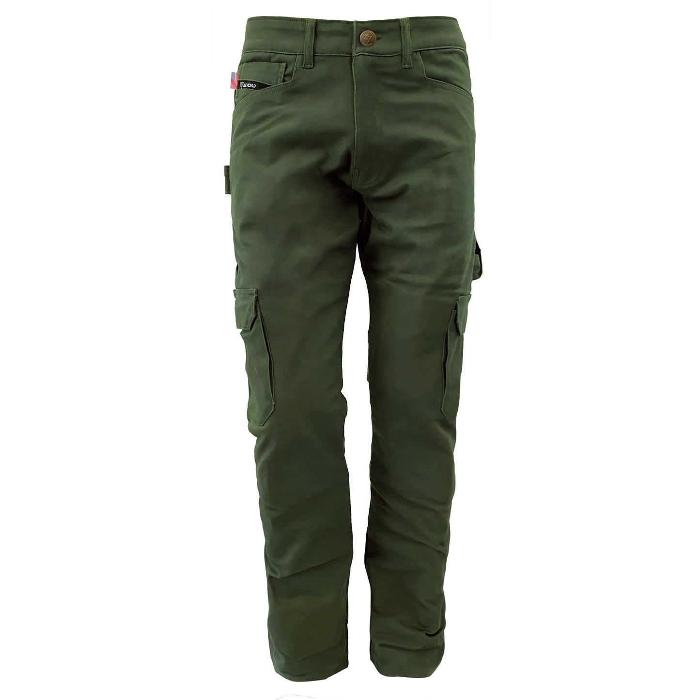 Relaxed Fit Cargo Pants - Army Green