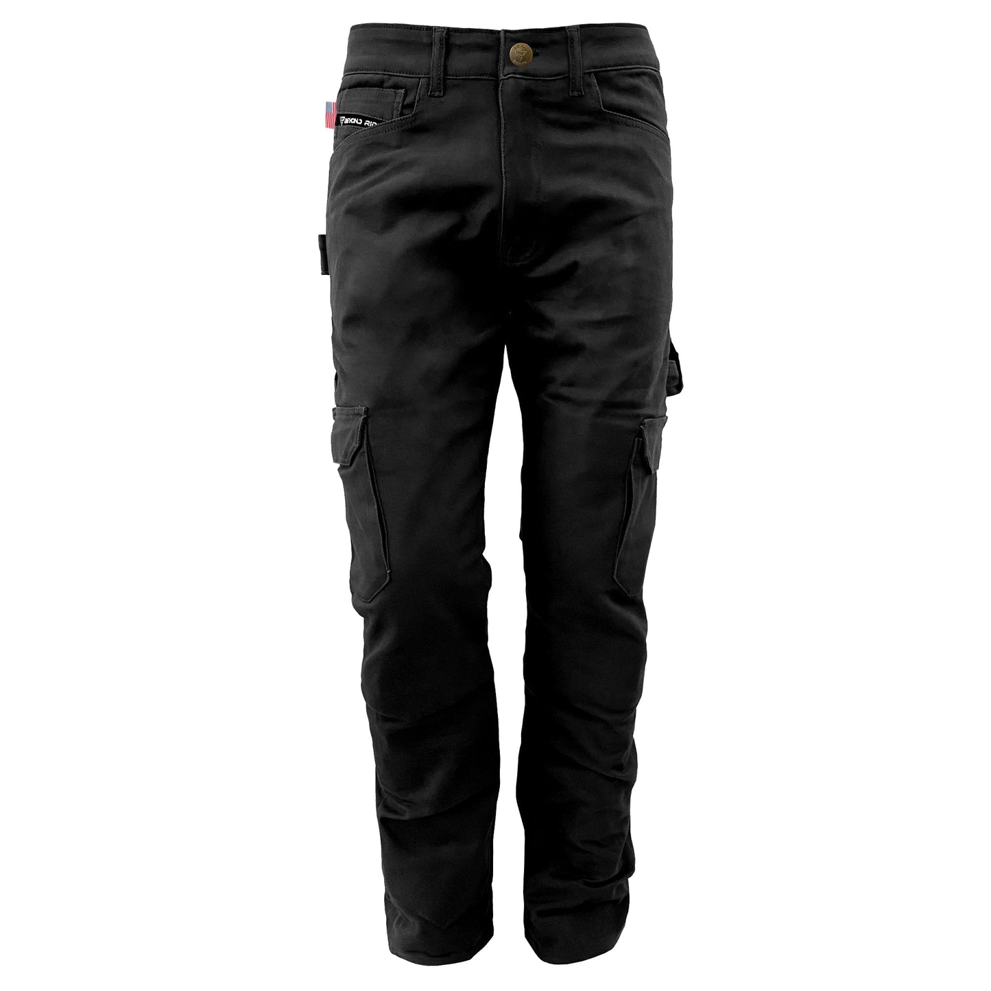 Relaxed Fit Cargo Pants - Black