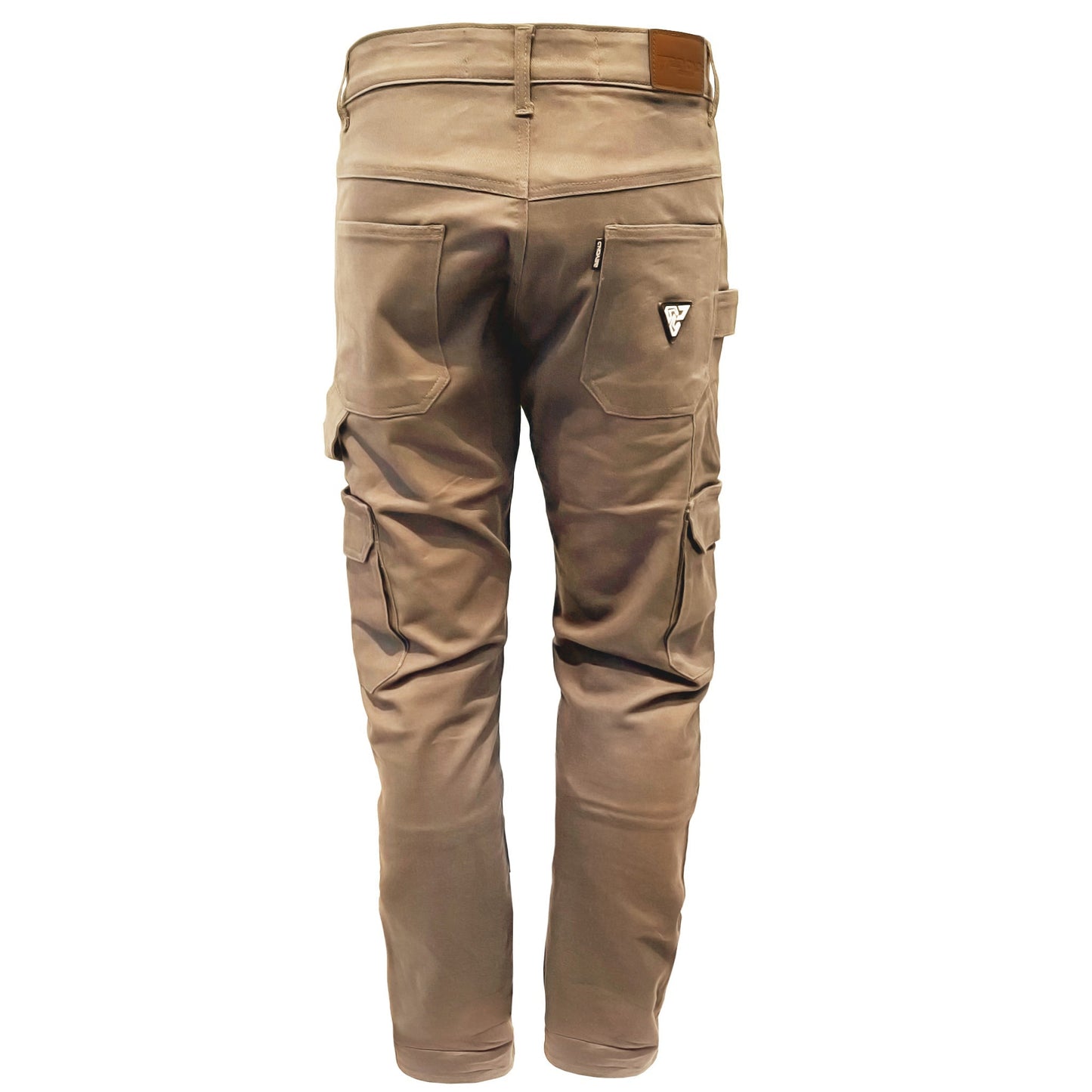 Relaxed Fit Cargo Pants - Khaki Solid