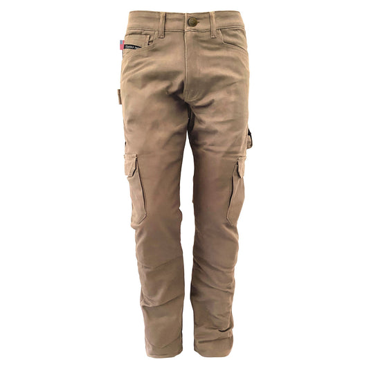 Relaxed Fit Cargo Pants - Khaki Solid