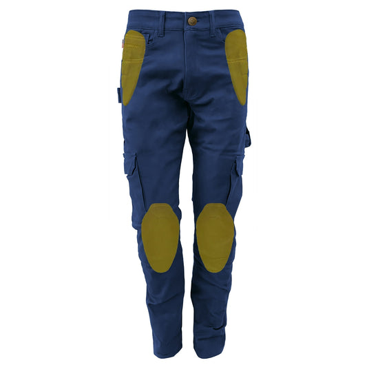 Straight Leg Cargo Pants - Navy Blue
