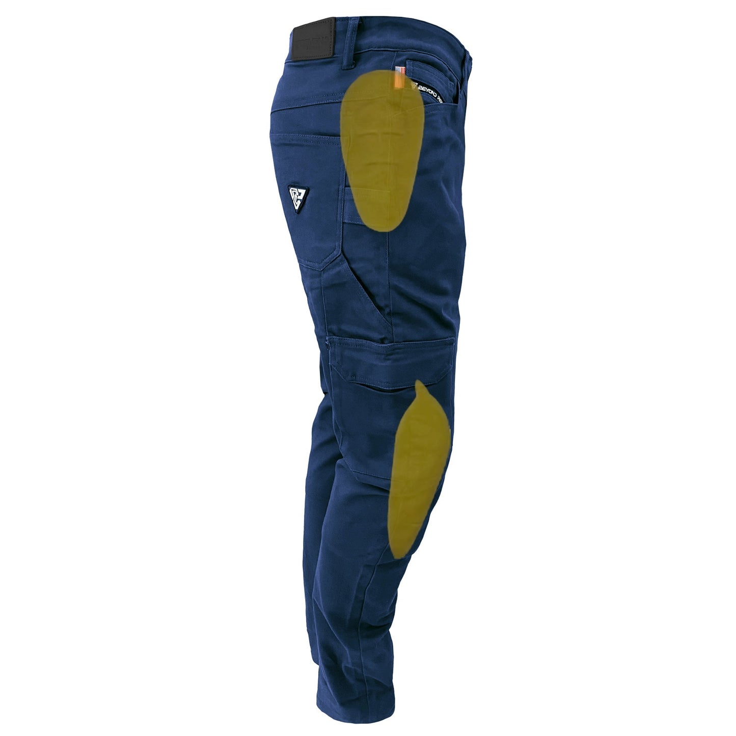 Straight Leg Cargo Pants - Navy Blue