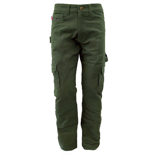 Loose Fit Cargo Pants (Extra Wide) - Army Green