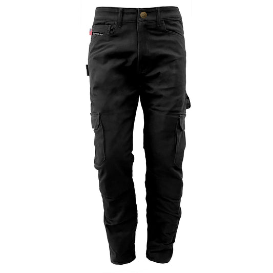 Loose Fit Cargo Pants (Extra Wide) - Black