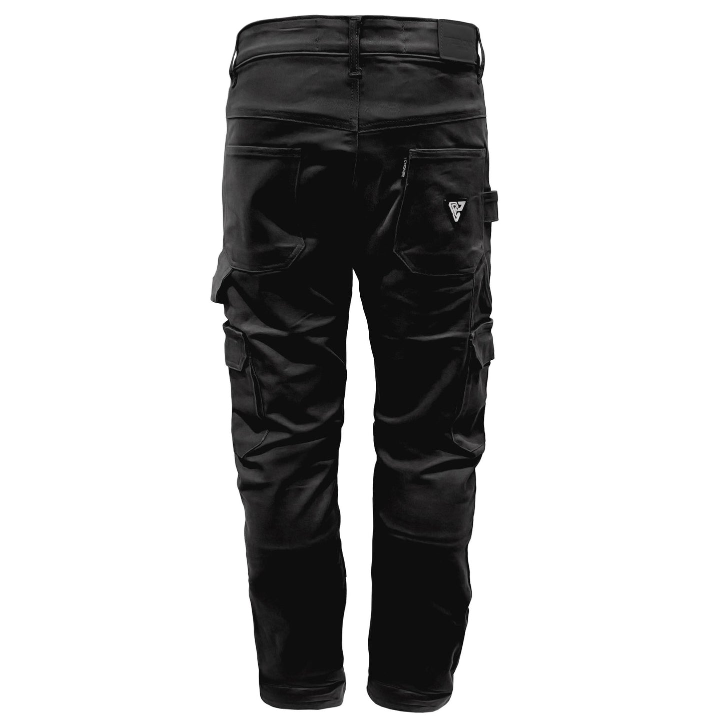 Loose Fit Cargo Pants (Extra Wide) - Black