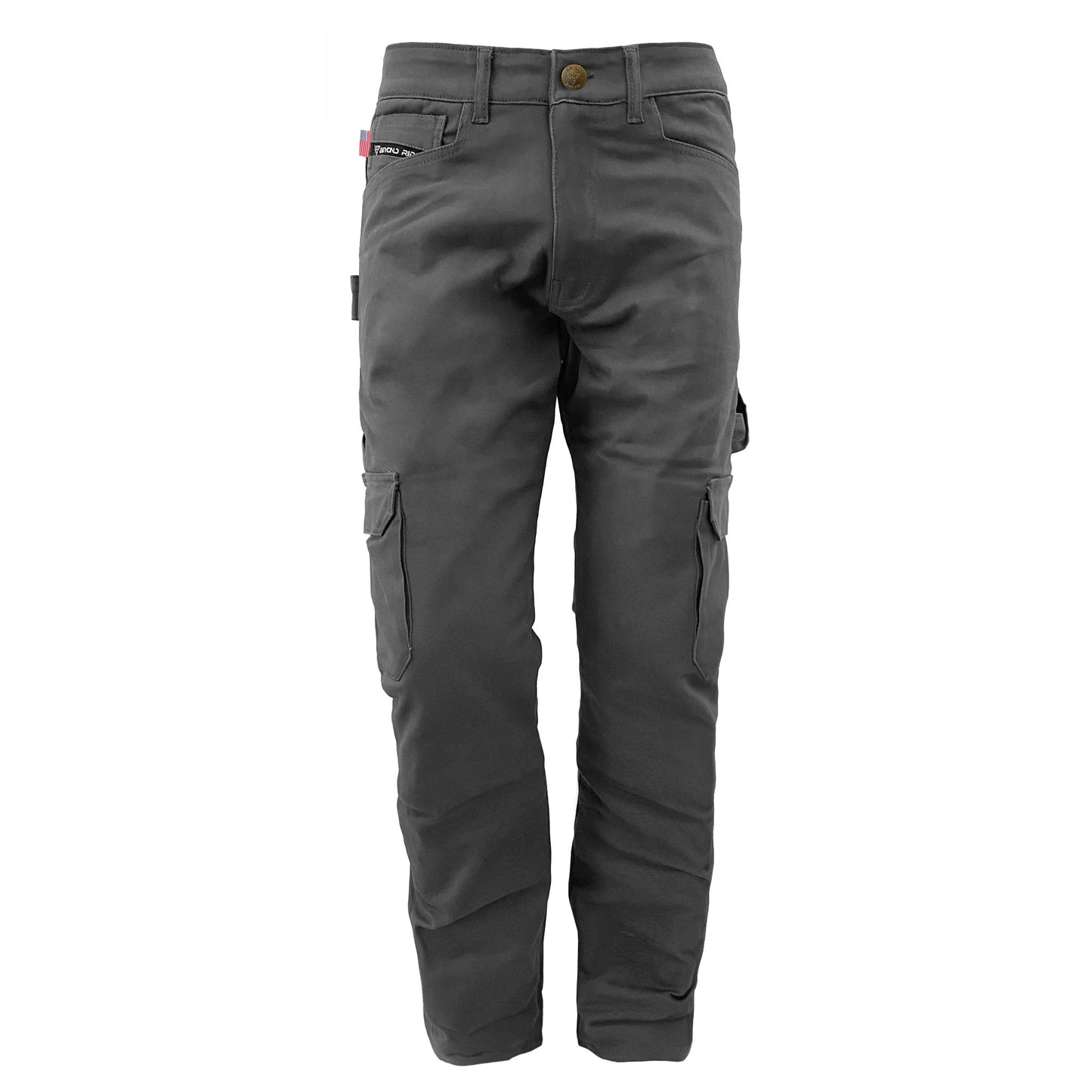 Loose Fit Cargo Pants (Extra Wide) - Gray with Pads