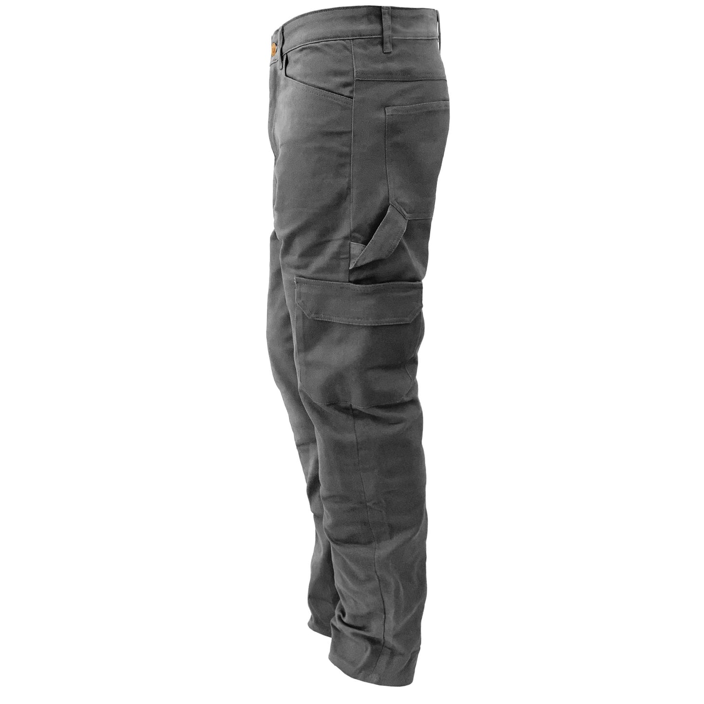 Loose Fit Cargo Pants (Extra Wide) - Gray with Pads