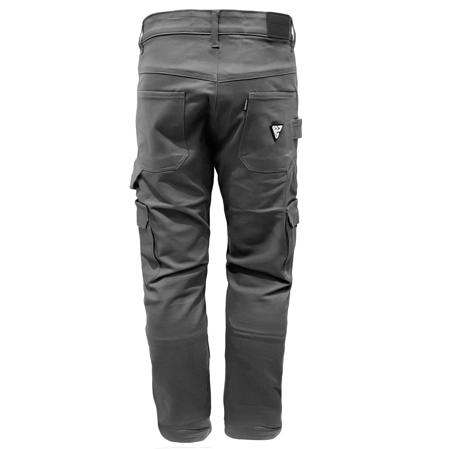 Loose Fit Cargo Pants (Extra Wide) - Gray with Pads