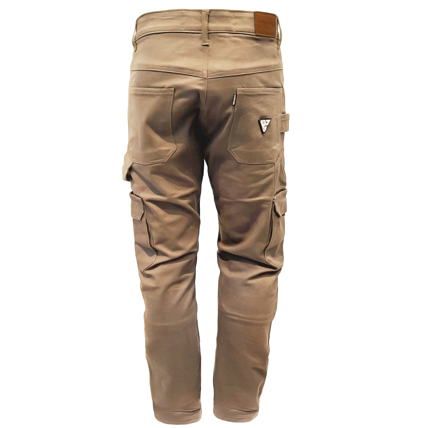 Loose Fit Cargo Pants (Extra Wide) - Khaki Solid