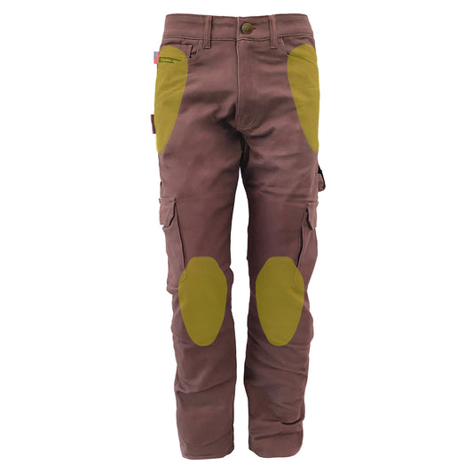 Loose Fit Cargo Pants (Extra Wide) - Light Cacao with Pads