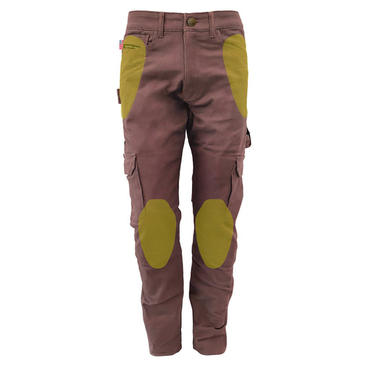 Straight Leg Cargo Pants - Light Cacao with Pads