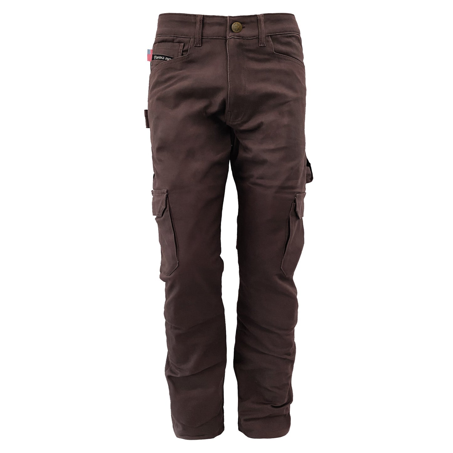 Loose Fit Cargo Pants (Extra Wide) - Dark Coffee