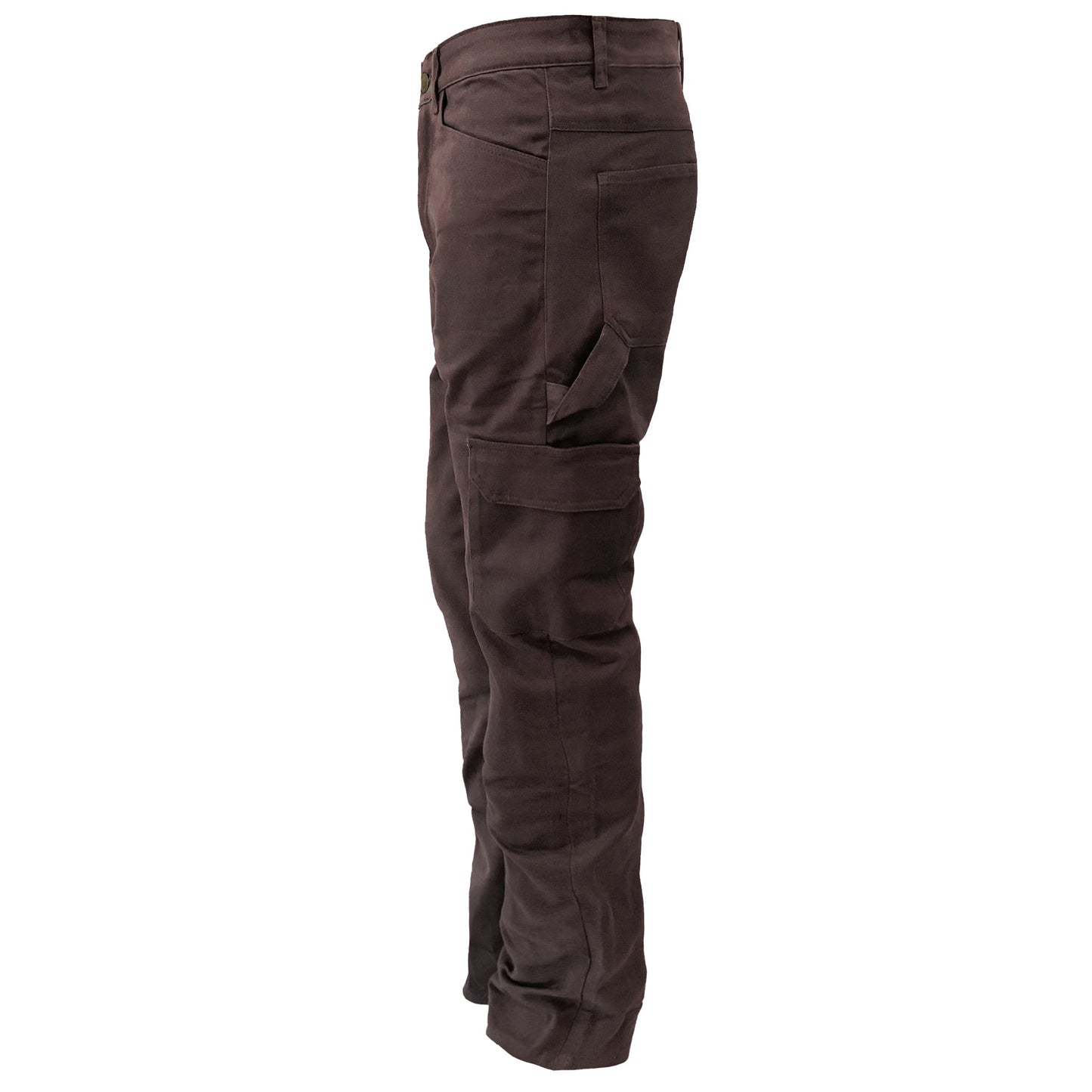 Loose Fit Cargo Pants (Extra Wide) - Dark Coffee