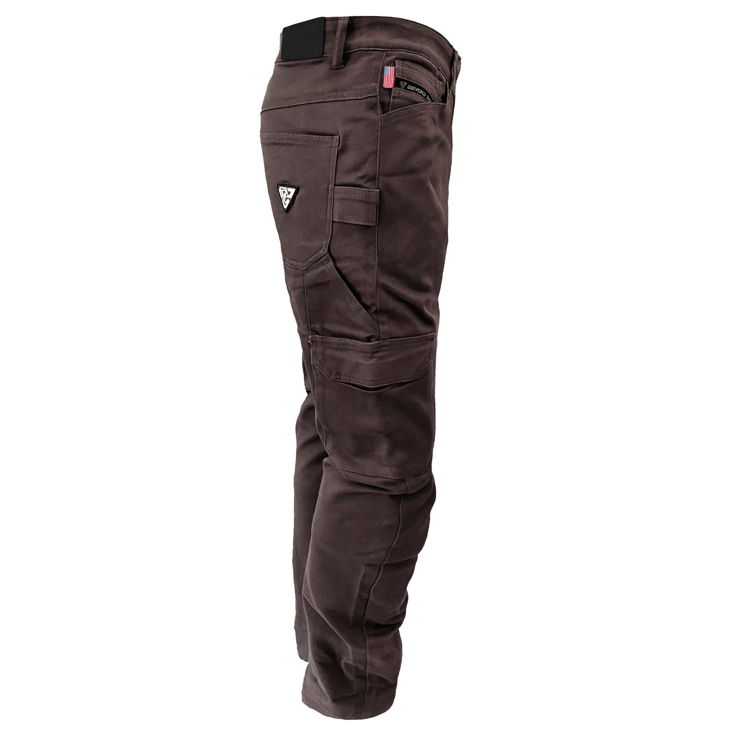 Loose Fit Cargo Pants (Extra Wide) - Dark Coffee