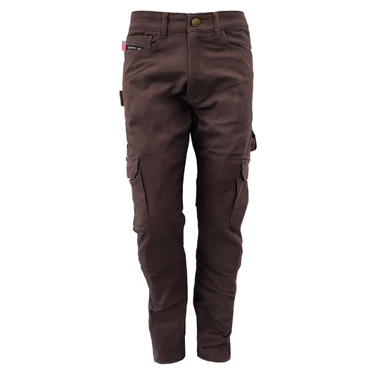 Relaxed Fit Cargo Pants - Dark Coffee ‌