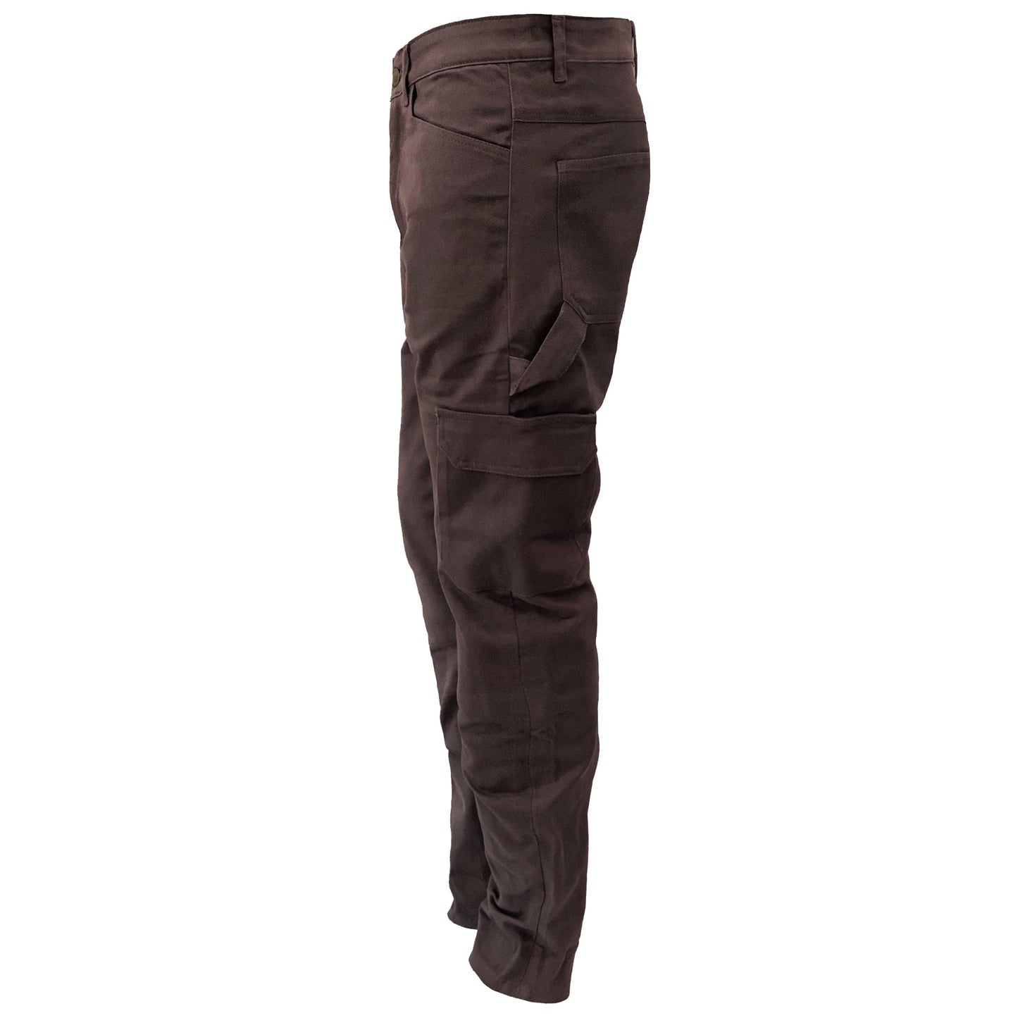Relaxed Fit Cargo Pants - Dark Coffee ‌