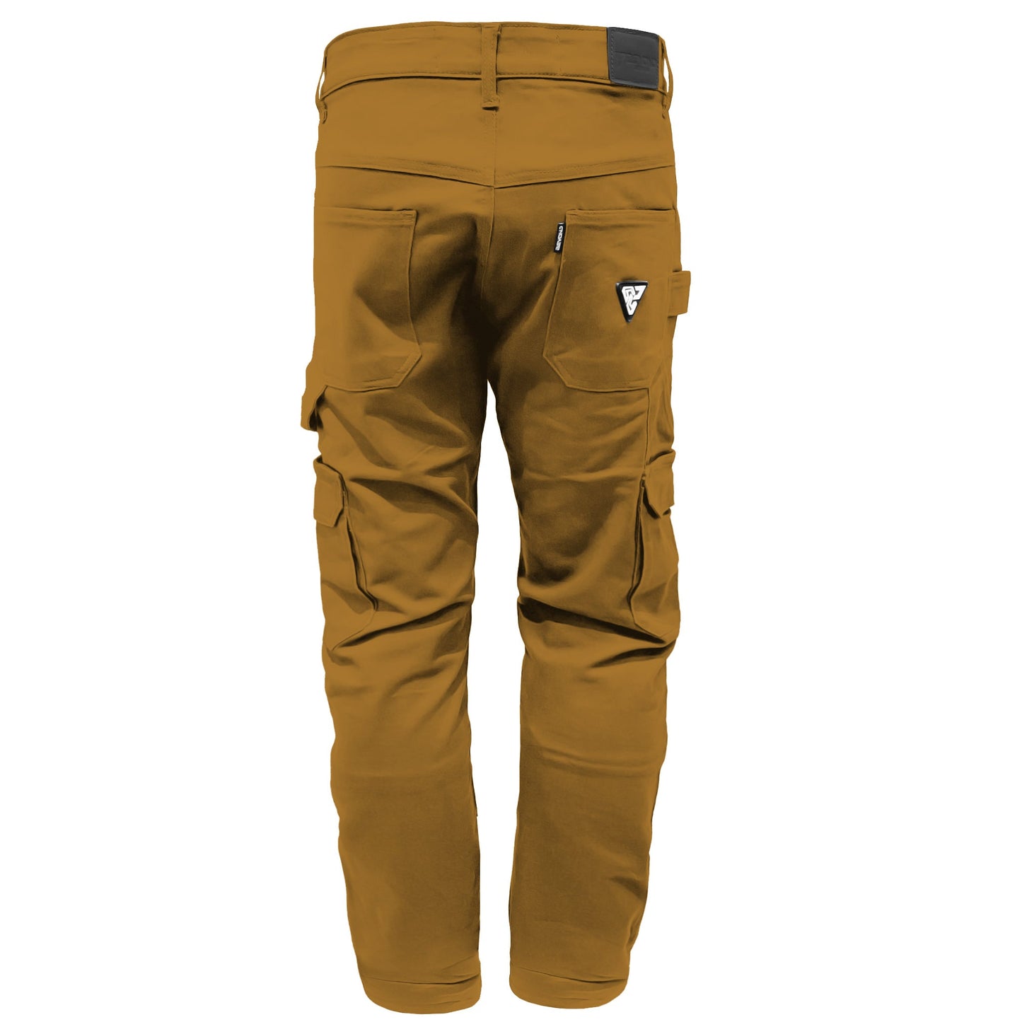 Loose Fit Cargo Pants (Extra Wide) - Light Brown Solid