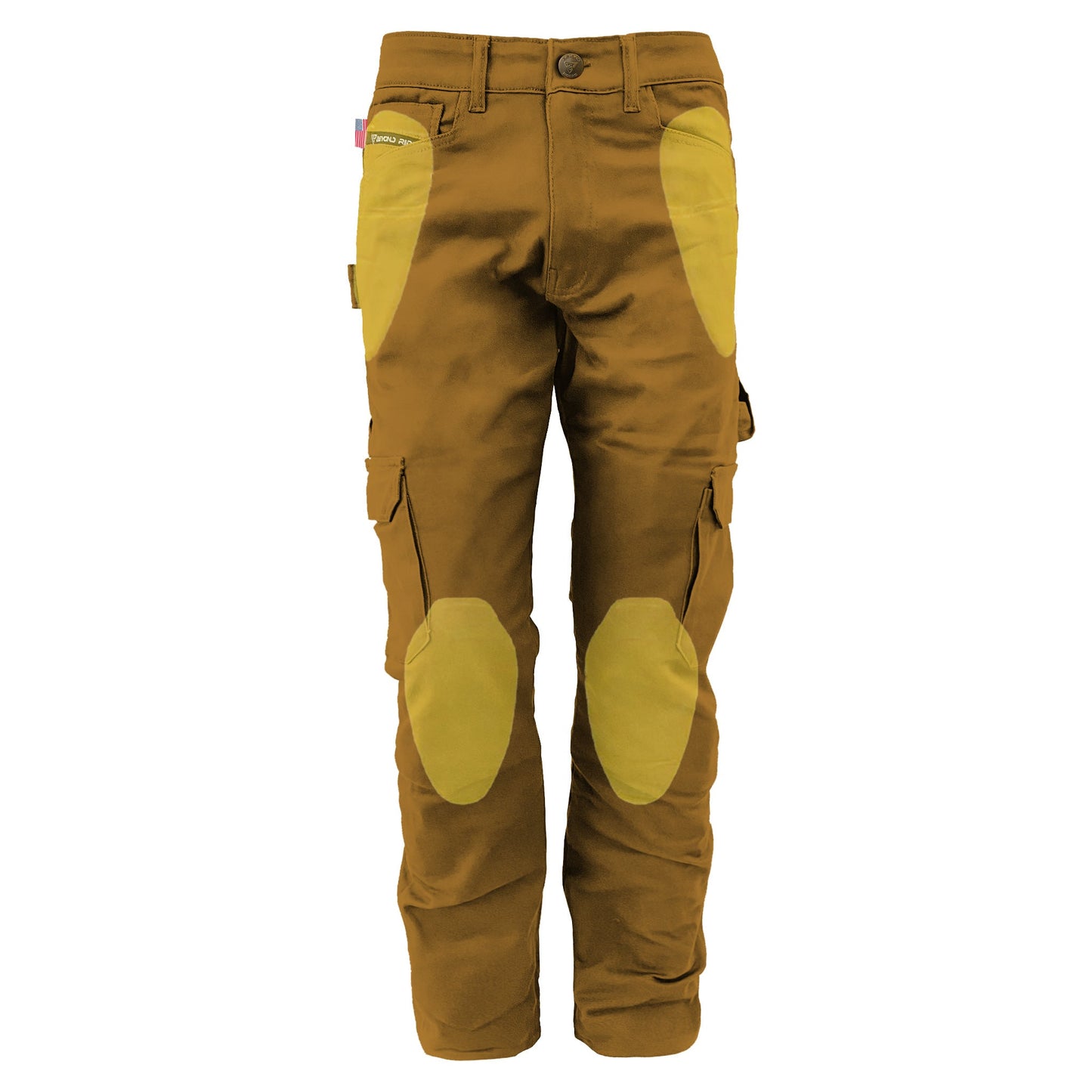 Loose Fit Cargo Pants (Extra Wide) - Light Brown Solid